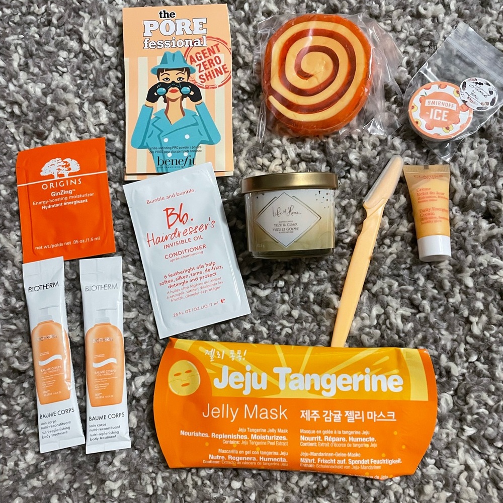 Orange themed gift basket